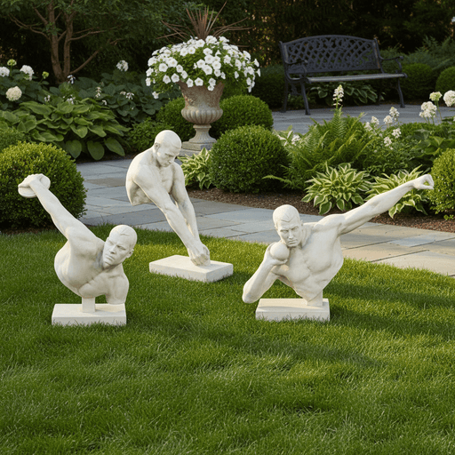 Olympic Set Fdsfdsfds Statue (24 - Inch) Side Angle