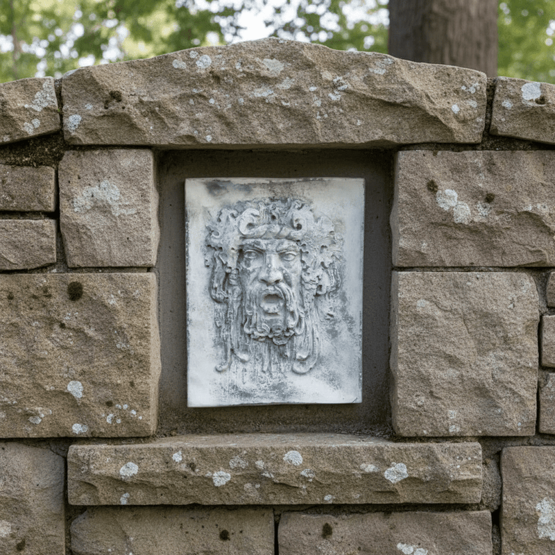 Opimus Garden Plaque (23.0 - Inch) Side Angle