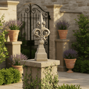 Orleans Finial Outdoor Statue (30.75 - Inch) Side Angle