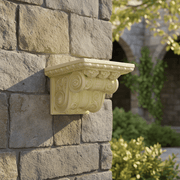Ornamental Scroll Outdoor Bracket (8 - Inch) Side Angle
