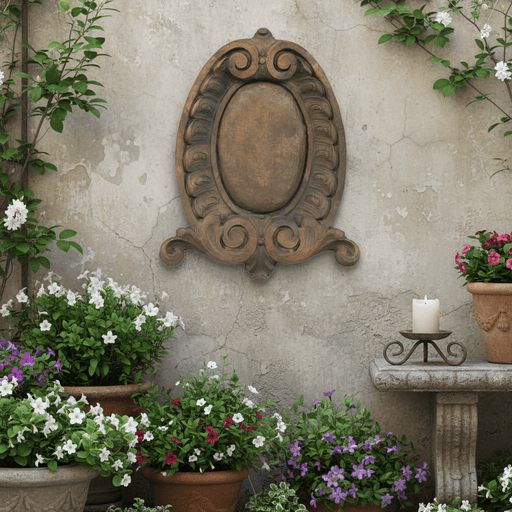Ornate Cresti Plaque (14.0 - Inch) Side Angle