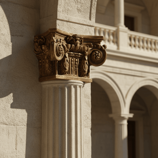 Ornate Outdoor Bracket (8 - Inch) Side Angle