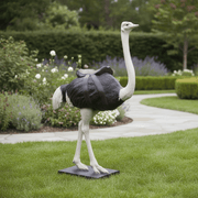 Ostrich Bird Garden Statue (78 - Inch) Side Angle