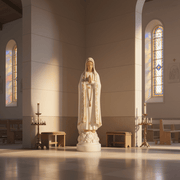 Our Lady of Fatima Statue (34 - Inch) Side Angle