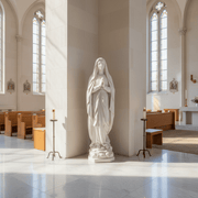 Our Lady of Lourdes Religious Statue (71 - Inch) Side Angle