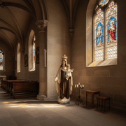 Our Lady of Mount Carmel Statue (60 - Inch) Side Angle