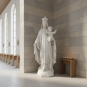 Our Lady of Mount Carmel with Jesus Statue (60 - Inch) Side Angle