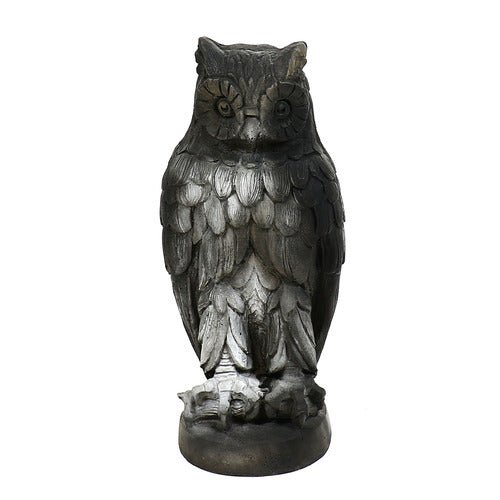 Owl Bird Garden Statue (23 - Inch) Side View