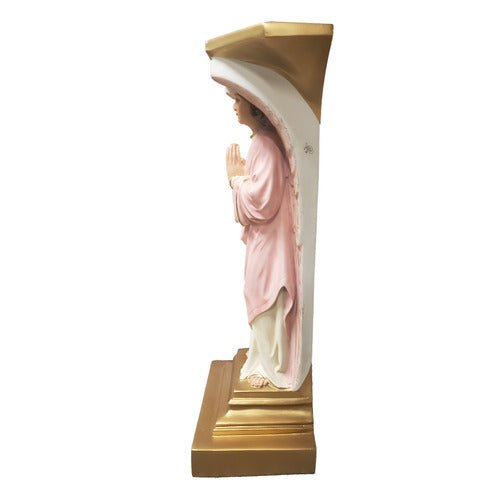 Pair Of Classical Angel Pedestals Outdoor Statue (38 - Inch) Different Angle
