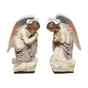 Pair Of Kneeling Angels Outdoor Statue (56 - Inch) Other Angle