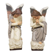 Pair Of Kneeling Angels Outdoor Statue (56 - Inch) Side View