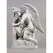 Pair Of Kneeling Angels With Candlestick Garden Statue (35-Inch)