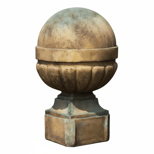 Palla Finial Outdoor Statue (14 - Inch) Side View