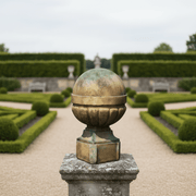 Palla Finial Outdoor Statue (21 - Inch) Side Angle