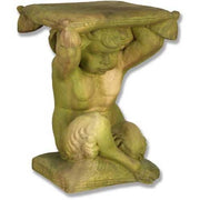 Pan Boy Holding Pillow Outdoor Statue (20 - Inch)