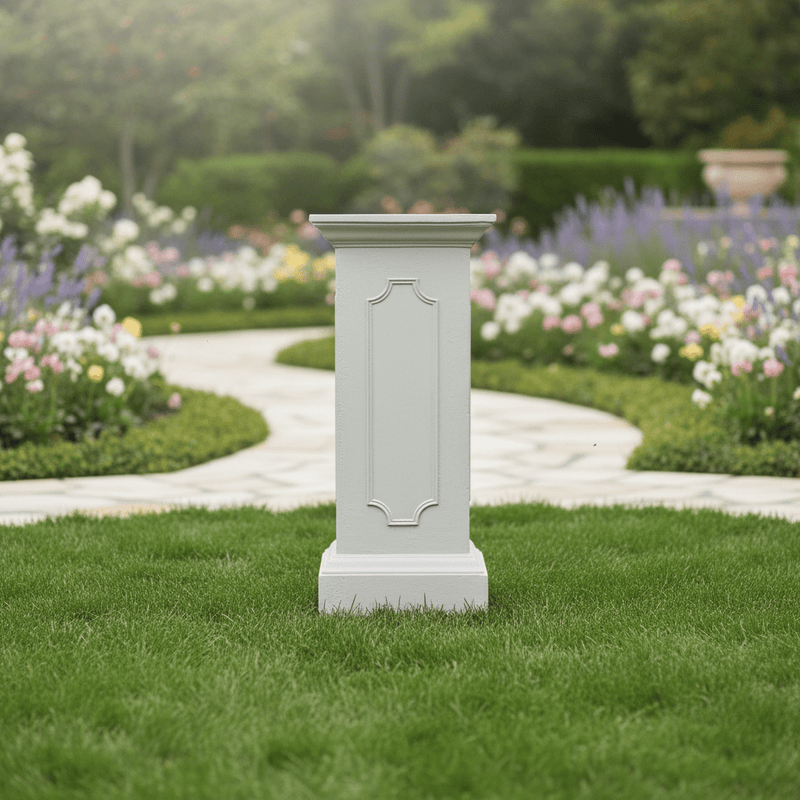 Panel Pedestal Statue (40 - Inch) Side Angle