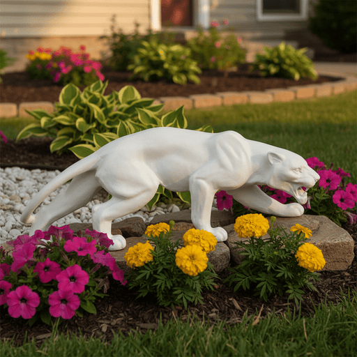 Panther Garden Statue (8 - Inch) Side Angle