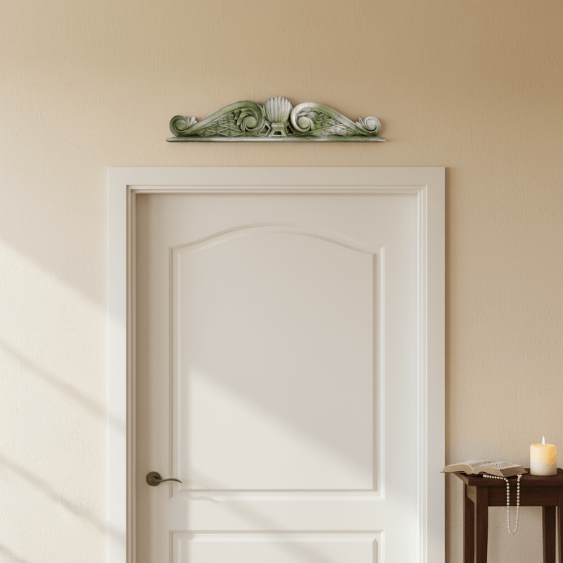 Parisian Overdoor Outdoor Statue (8 - Inch) Side Angle