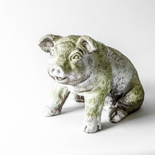 Patty Pig Garden Statue (10 - Inch) Other Angle