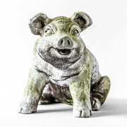 Patty Pig Garden Statue (10 - Inch) Side View