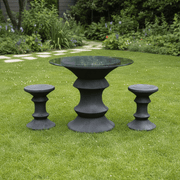 Pawn Table Outdoor Statue (29 - Inch) Side Angle