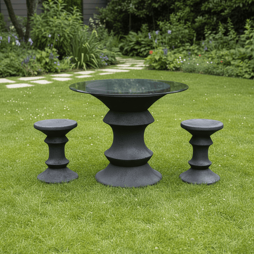 Pawn Table Outdoor Statue (29 - Inch) Side Angle