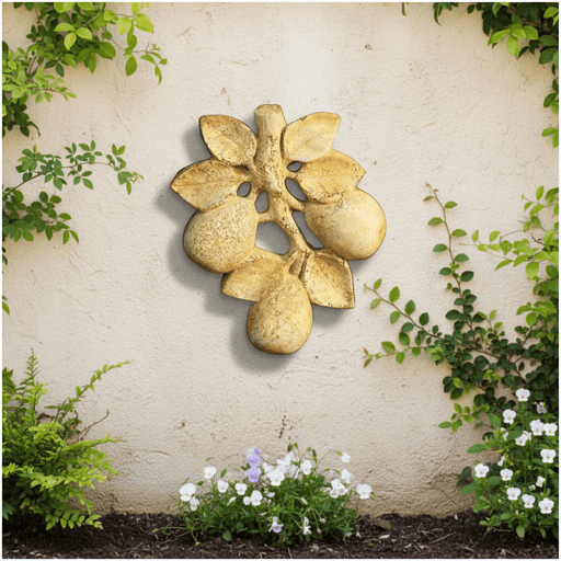 Pear Garden Plaque (1.0 - Inch) Side Angle