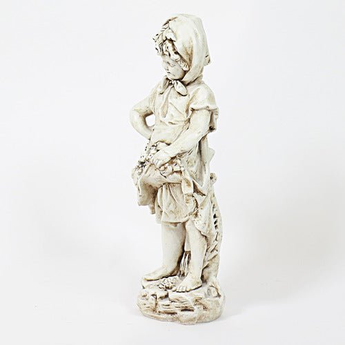 Peasant Girl Statue (16 - Inch) Side View