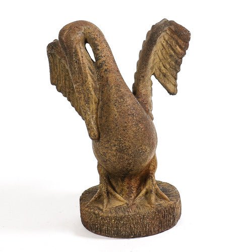 Pelican Bird Garden Statue (18 - Inch) Side View