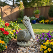 Pelican Bird Garden Statue (20 - Inch) Side Angle