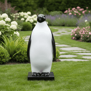 Penguin Garden Statue (72 - Inch) Side Angle