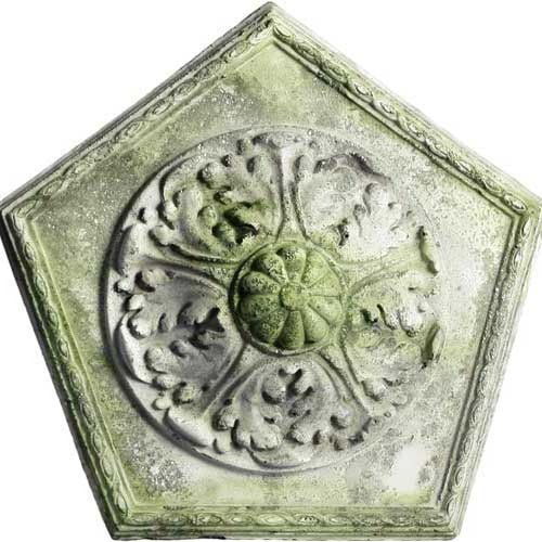 Penta Medallion Outdoor Plaque (14.0 - Inch) Side View