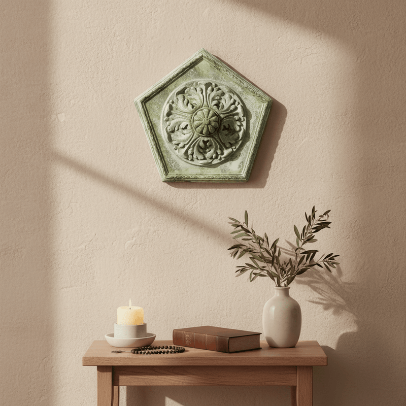 Penta Medallion Outdoor Plaque (14.0 - Inch)