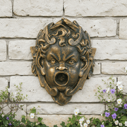 Perche Face Statue (8 - Inch) Side Angle