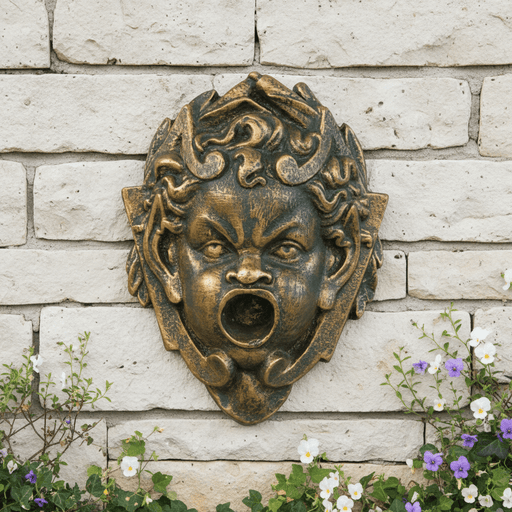 Perche Face Statue (8 - Inch) Side Angle