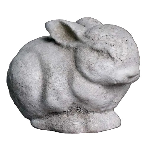 Pet Bunny Garden Statue (4 - Inch) Side View