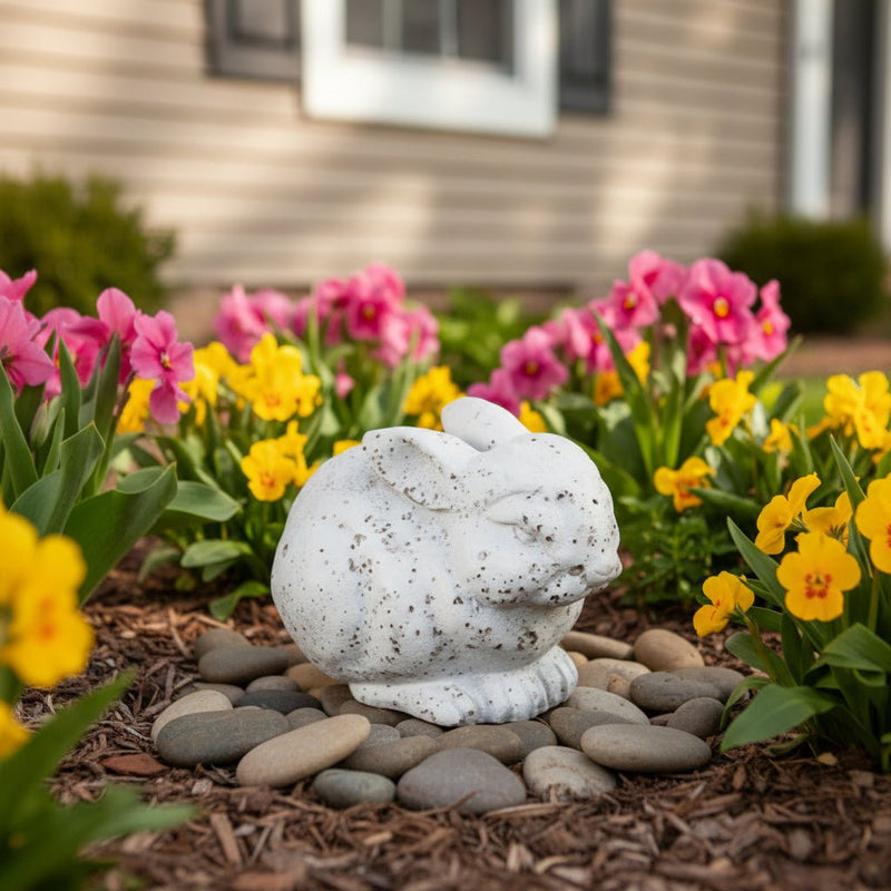 Pet Bunny Garden Statue (4 - Inch) Side Angle