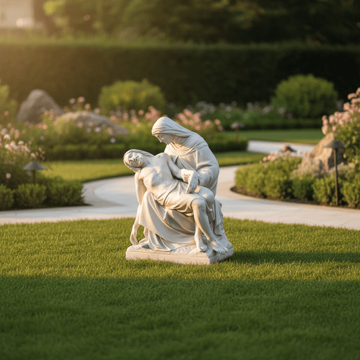 Pieta By Daprato Statue Bf (42 - Inch) Side Angle