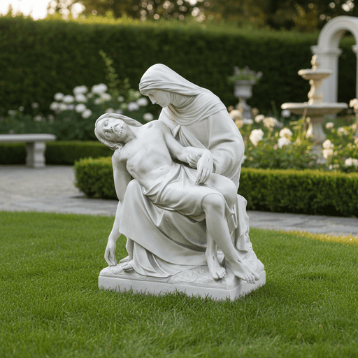 Pieta By Daprato Statue Bfrlc (42 - Inch) Side Angle