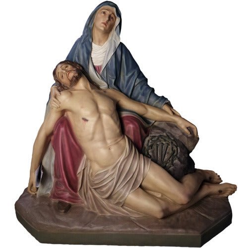 Pieta Mary with Jesus Statue (58 - Inch) Side View