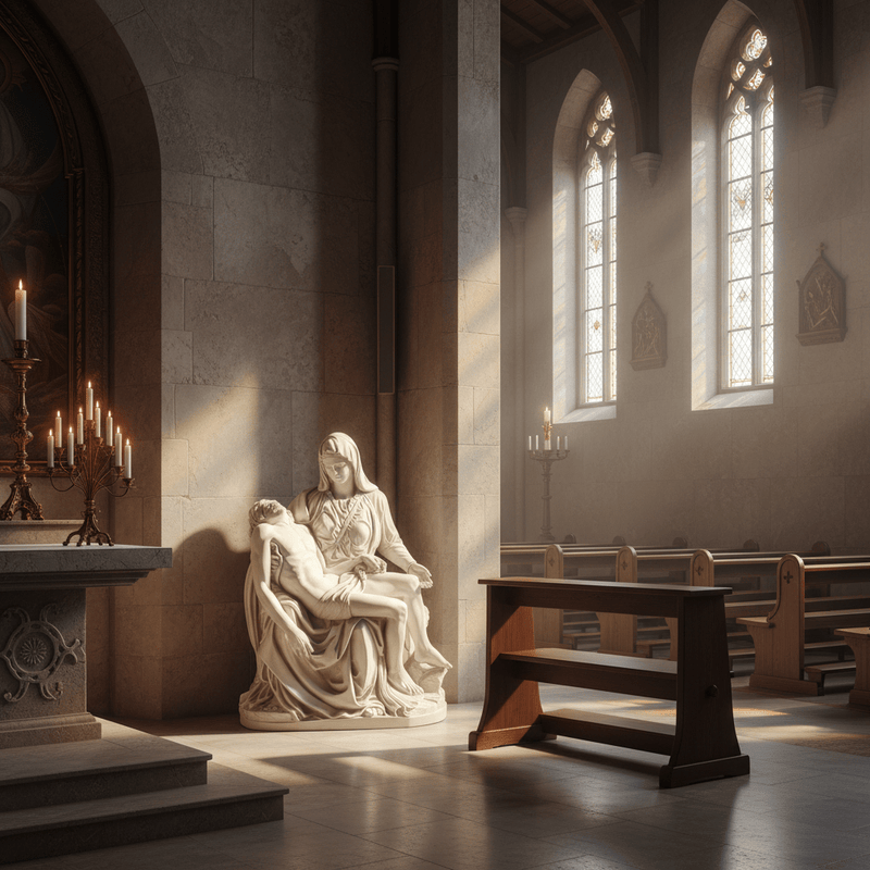 Pieta Religious Statue (28-Inch)
