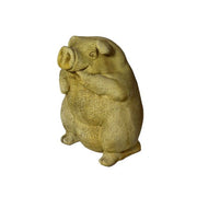 Pig Garden Statue (21 - Inch) Side Angle