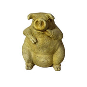 Pig Garden Statue (21 - Inch) Side View