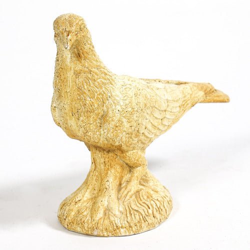 Pigeon Bird Garden Statue (8 - Inch) Side View