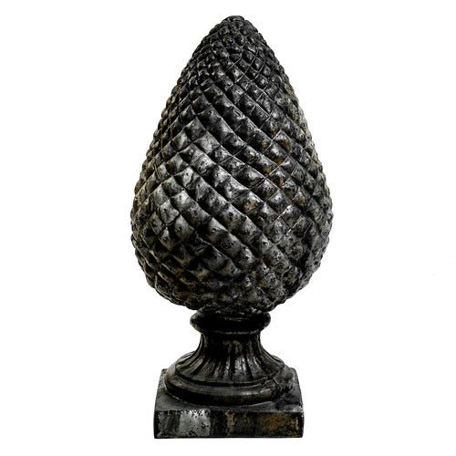 Pineapple Finial Outdoor Statue (32 - Inch) Side View