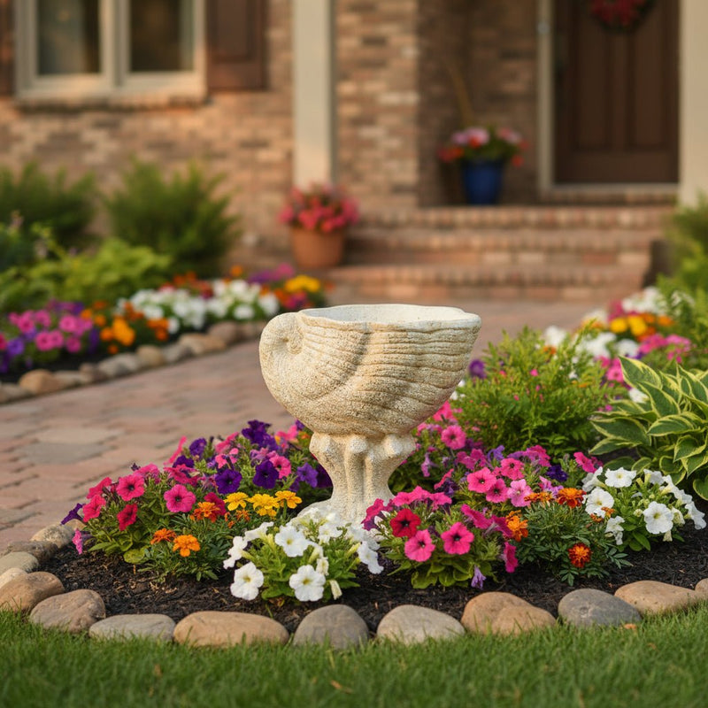 Planter Garden Statue (20 - Inch) Side Angle