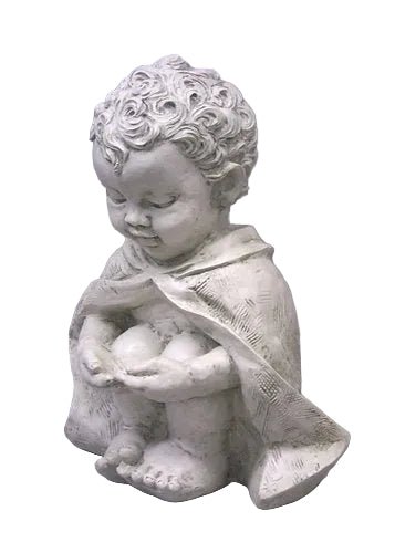 Pondering Baby St Francis Statue (14 - Inch)