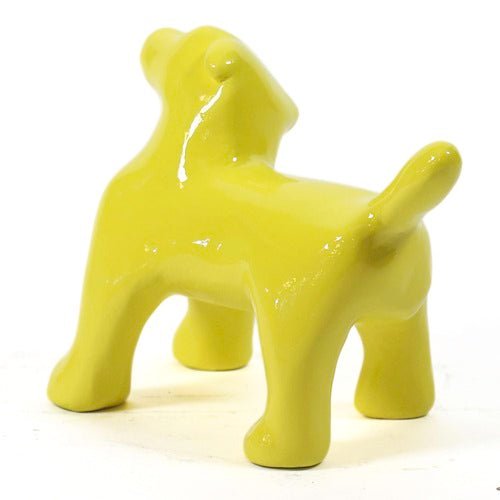 Pop Art Dog Garden Statue (9 - Inch) Different Angle