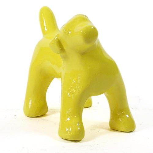Pop Art Dog Garden Statue (9 - Inch) Side View