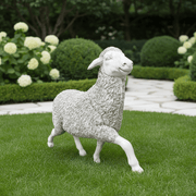 Prancing Sheep Garden Statue (41-Inch)